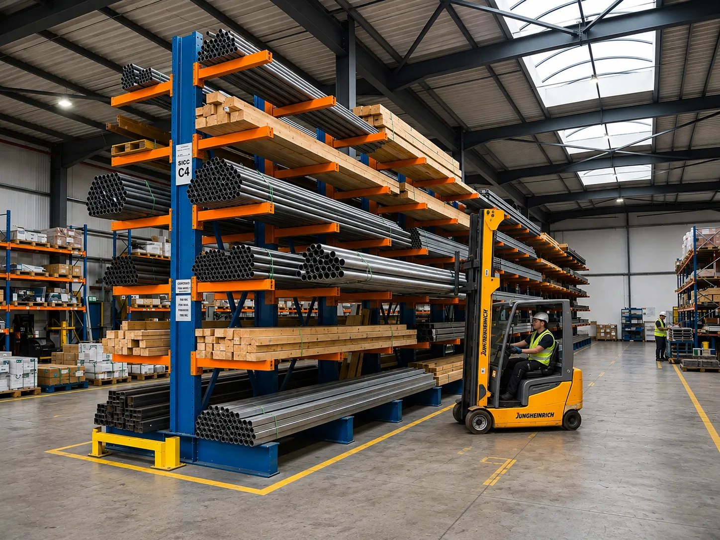 Sistema Cantilever en operación